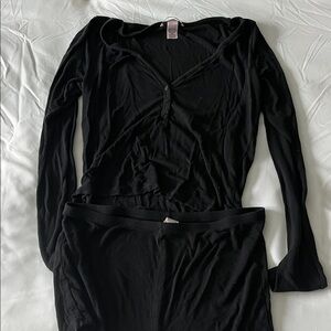 Victoria’s Secret pajama sleep long sleeve top shorts set